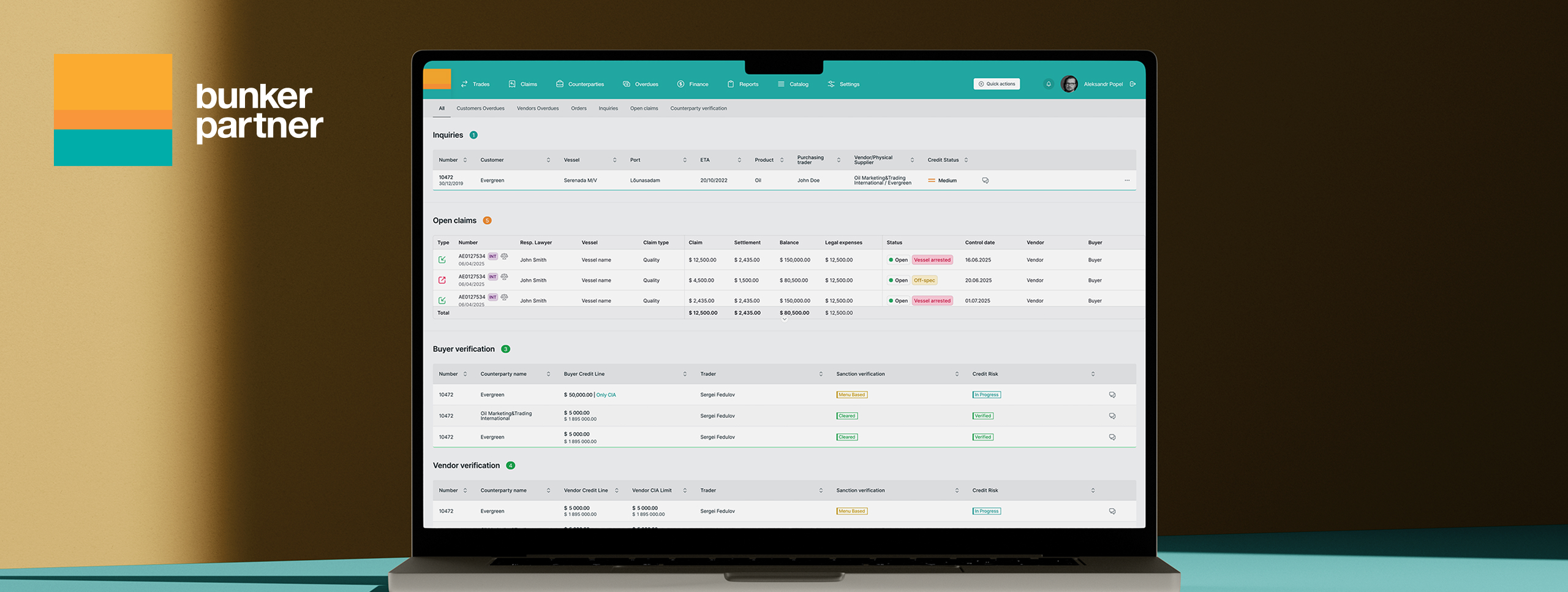 Bunker Partner CRM. Order and Work Management System for Tanker Operations
