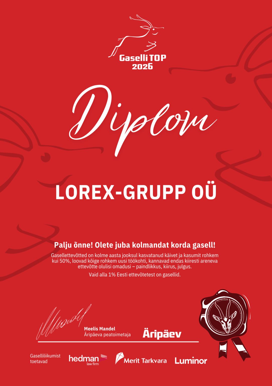 We did it again – Gaselli TOP 2026